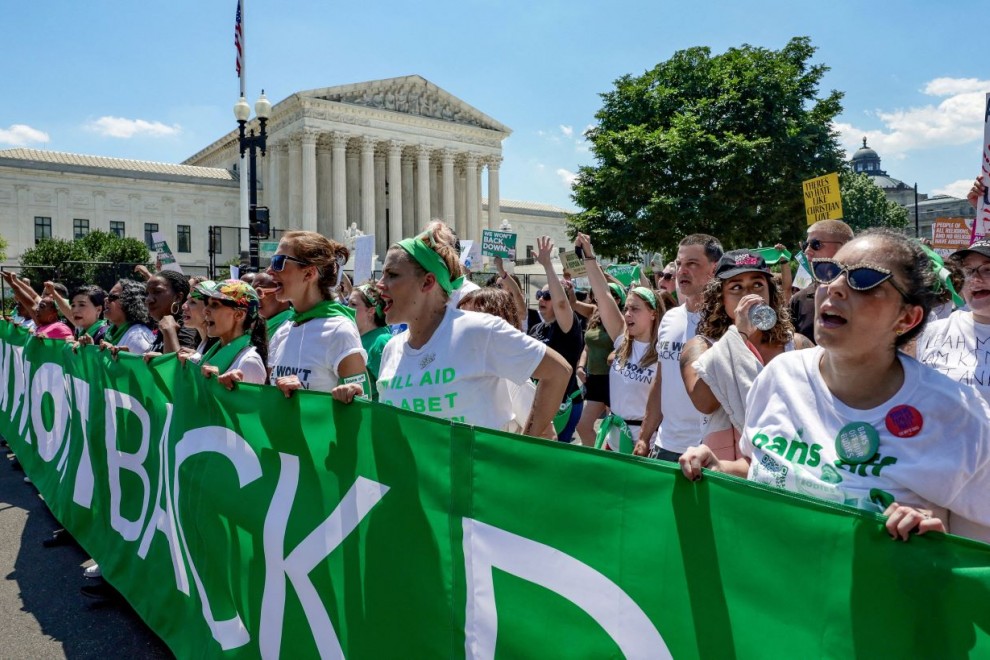 Activistas a favor del aborto durante una protesta que tuvo lugar en junio de 2022 en Washington. — Evelyn Hockstein / REUTERS