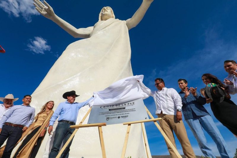 Inauguración del Cristo de la Paz en Zacatecas, México. FOTO: LA JORNADA ZACATECAS