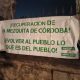 Pancarta de Nación Andaluza por la recuperación de la Mezquita de Córdoba
