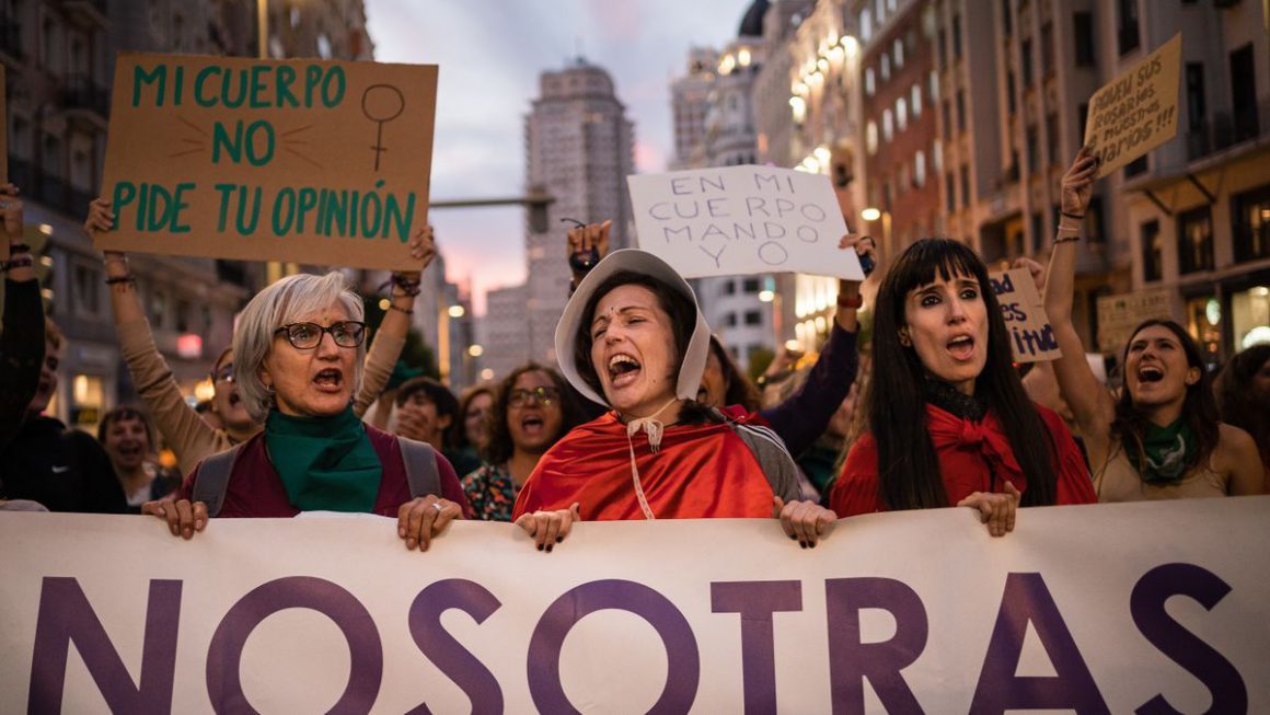 Manifestación a favor del aborto en Madrid, el 28 de septiembre de 2022. EP