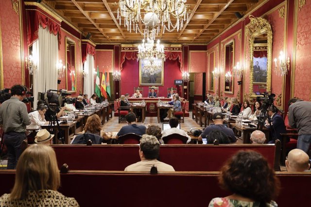 Archivo - Pleno del Ayuntamiento de Granada, en imagen de archivo