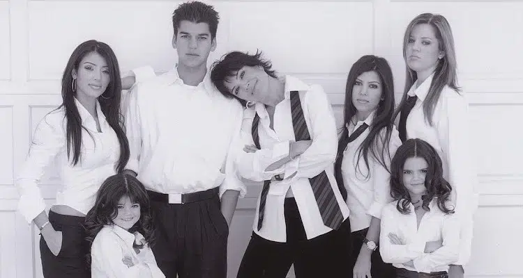 La familia Kardashian al completo cuando Kylie y Kendall eran todavía unas niñas @krisjenner