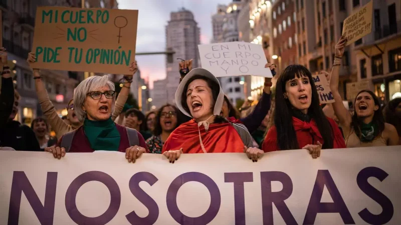 Marcha en defensa del derecho a la interrupción voluntaria del embarazo, en septiembre de 2022 Diego Radames / SOPA Images