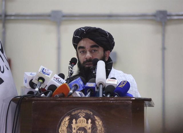 Archivo - El portavoz de los talibán y viceministro de Cultura e Información de Afganistán, Zabihulá Muyahid (Archivo) - SAIFURAHMAN SAFI / XINHUA NEWS / CONTACTOPHOTO
