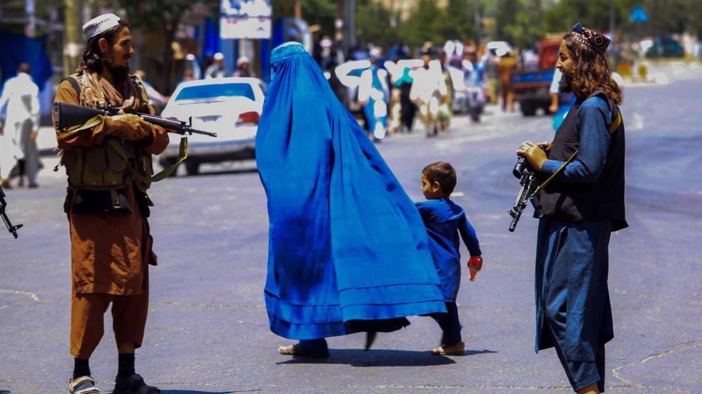 Guardias de seguridad talibán en Kabul, Afganistán.EFE/EPA/STRINGER