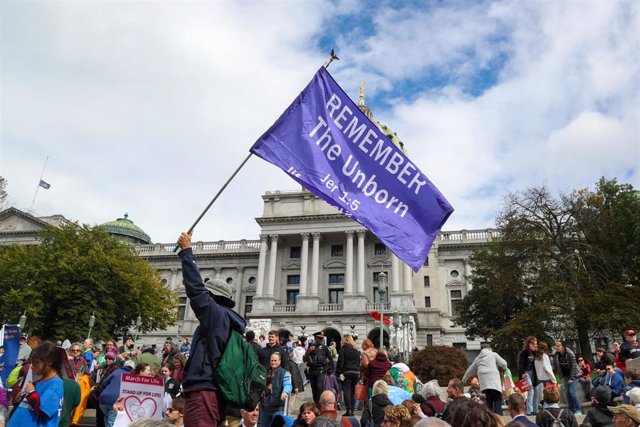 Una manifestación en contra del aborto en Estados Unidos - Europa Press/Contacto/Paul Weaver