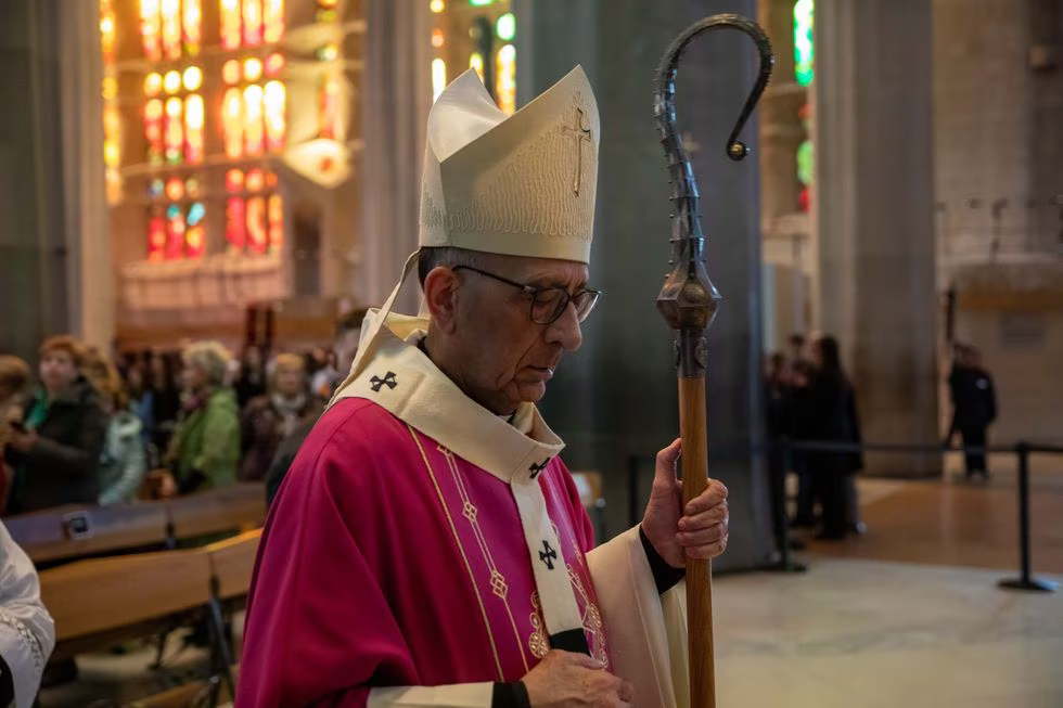 El cardenal arzobispo de Barcelona, Juan José Omella, en una misa en marzo de 2023.Kike Rincón