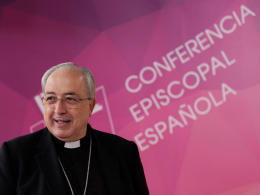 El secretario general y portavoz de la Conferencia Episcopal Española, Francisco Cesar García Magán, este jueves en Madrid.Sergio Pérez