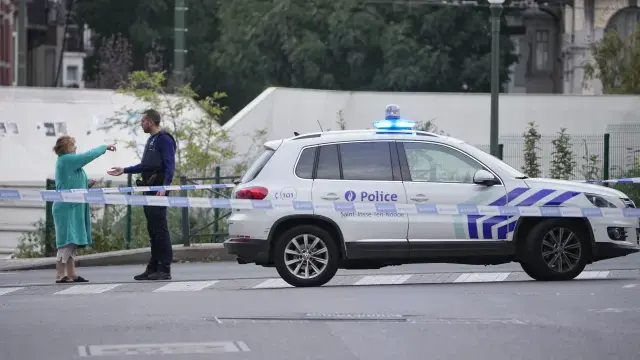 Policía de Bélgica tras abatir a Abdesalem Lassoued.