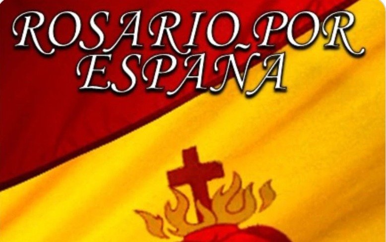 Convocan rosarios por España en Madrid y Barcelona.