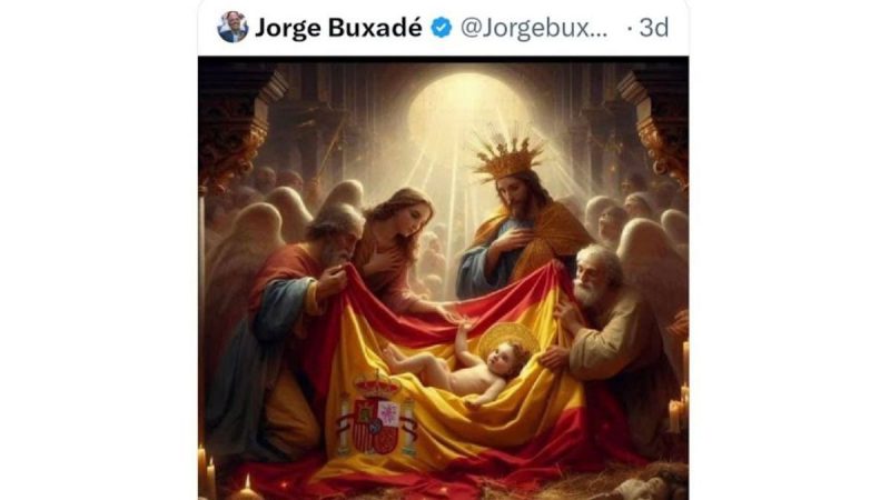 La imagen que subió Jorge Buxadé a sus redes sociales. Twitter de @Jorgebuxade