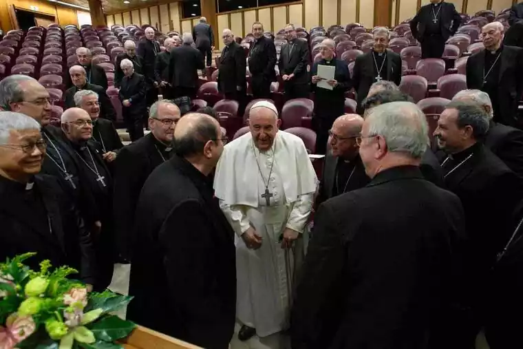 El Papa Francisco se reunió con los obispos de la Conferencia Episcopal Española | Camara Europa Press