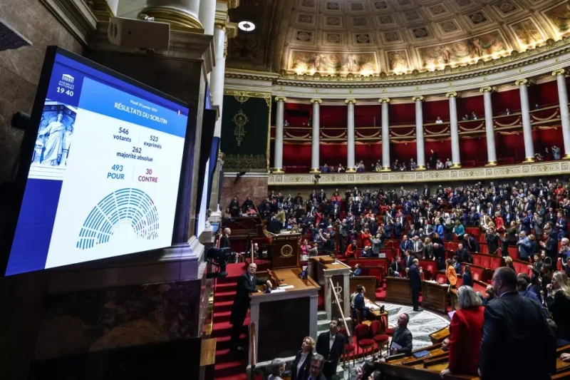 La cámara baja del Parlamento francés, en París, a 30 de enero de 2024. — EMMANUEL DUNAND / AFP
