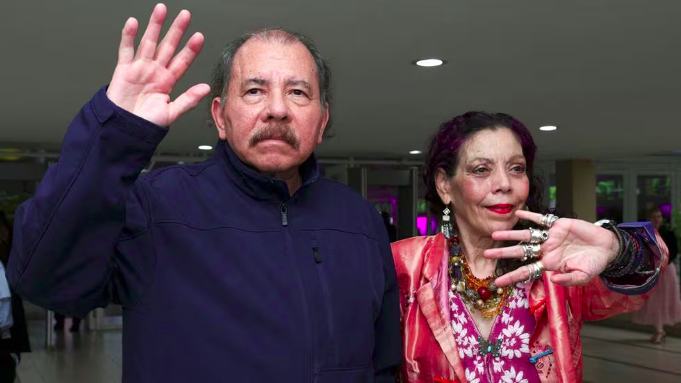 Daniel Ortega y Rosario Murillo, en una imagen de archivo.JAIRO CAJINA (AFP)