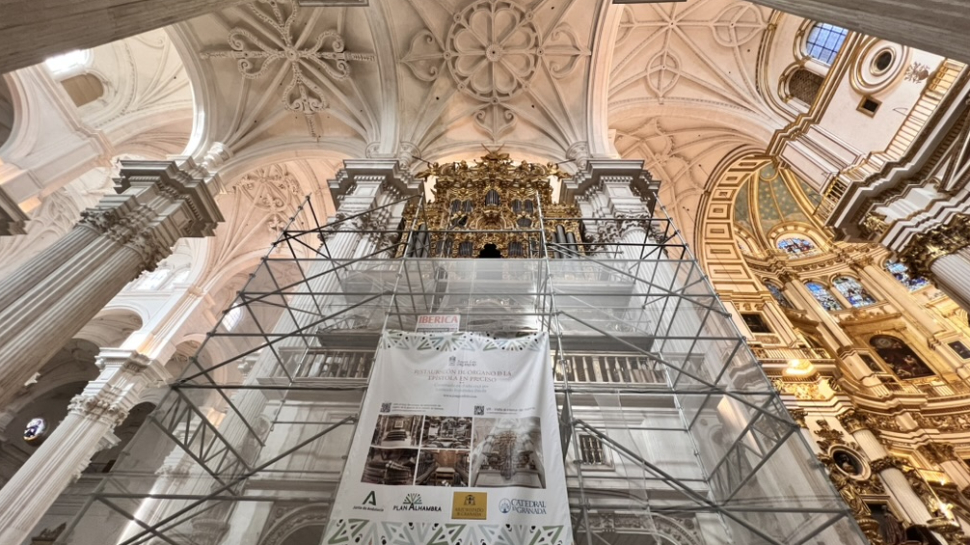 La Junta de Andalucía restaura el órgano de la Epístola de la Catedral de Granada con 885 000 euros