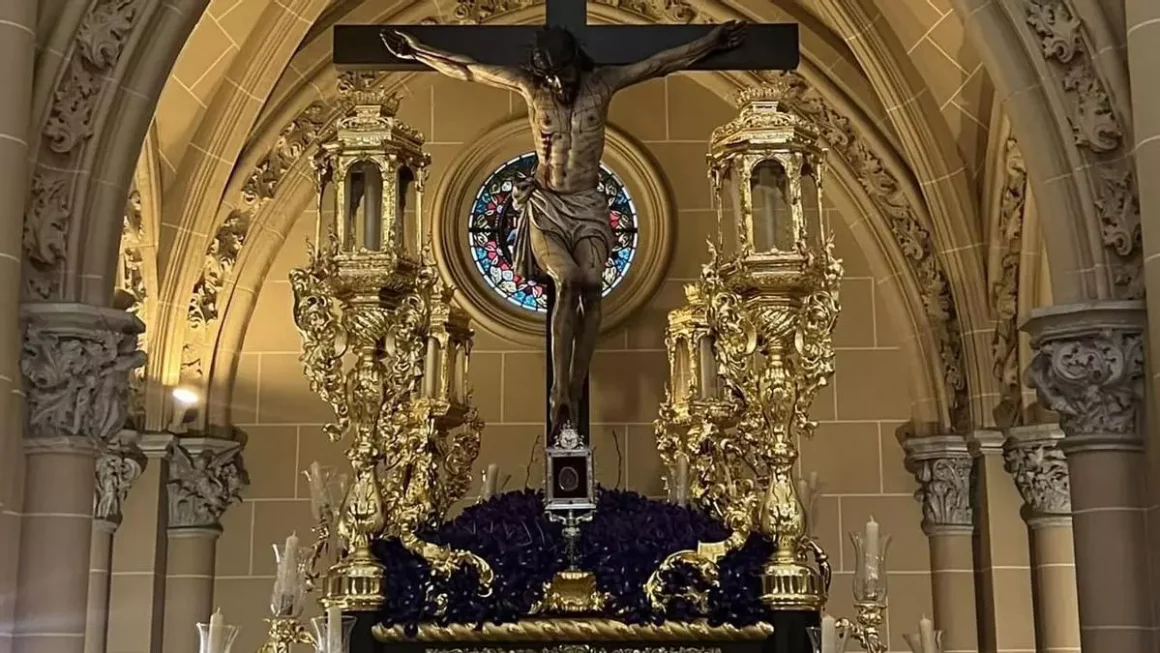 El Cristo de la Clemencia de Málaga procesionó el Sábado de Pasión. Cofradía Mutilado