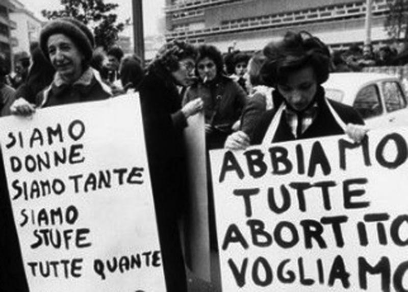 La ley del aborto en Italia es una conquista de las luchas feministas de los años 70