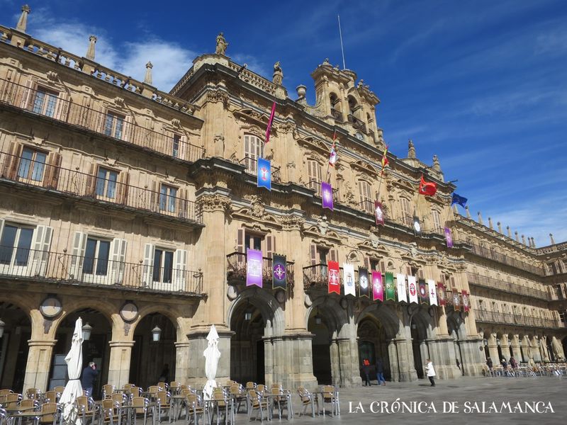 La fachada del Ayuntamiento de Salamanca