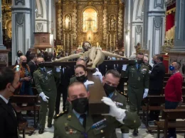 Militares en una procesión de Málaga. | Europa Press