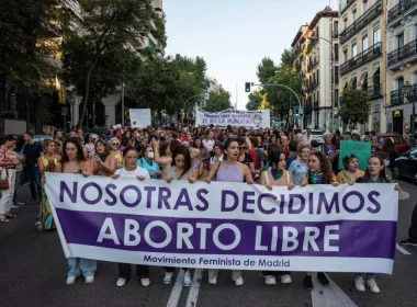 Imagen de archivo de una manifestación por la despenalización de aborto el pasado 28 de septiembre en Madrid. — Matias Chiofalo / Europa Press