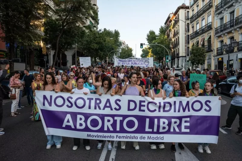 Imagen de archivo de una manifestación por la despenalización de aborto el pasado 28 de septiembre en Madrid. — Matias Chiofalo / Europa Press