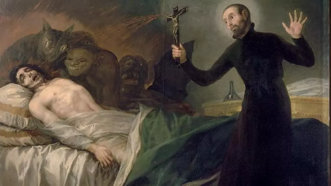 San Francisco de Borja y el moribundo impenitente, de Goya.