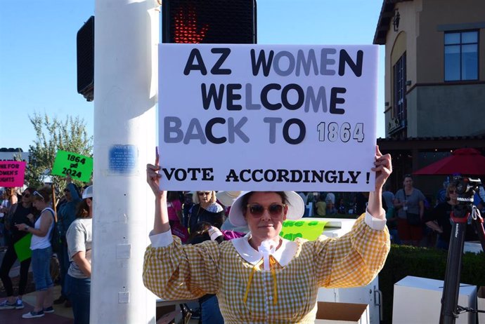 Manifestación contra la ley del aborto en Arizona (EEUU) - Europa Press/Contacto/Xuguang Sui