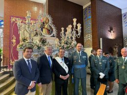 El alcalde de Ciudad Real, concejales y Guardia Civil en la misa y procesión de la Virgen de la Cabeza
