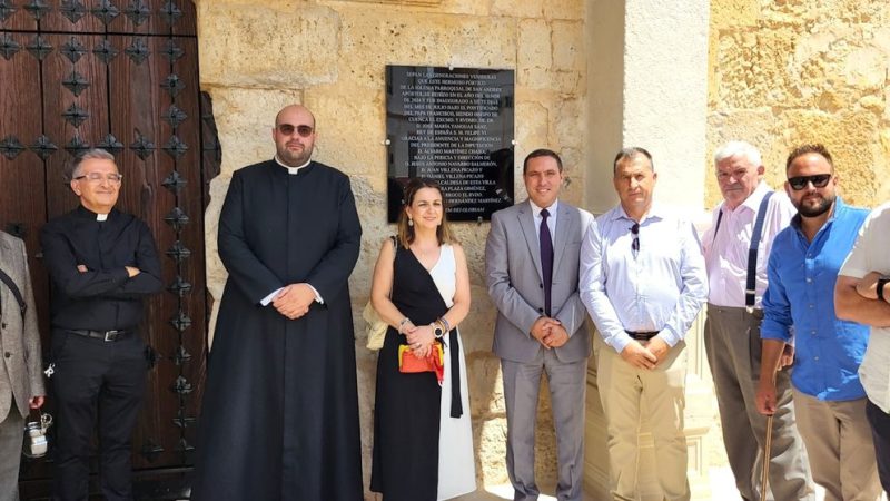 La Diputación de Cuenca aporta 32000 euros para restaurar el pórtico de la iglesia de San Andrés de Ledaña