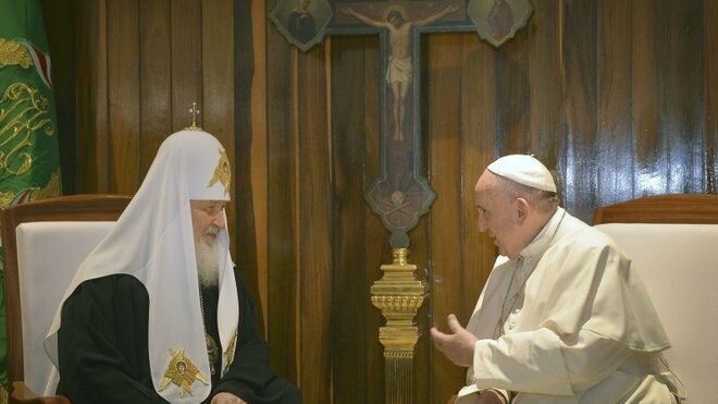 Kirill y Francisco en su histórico encuentro en 2016 en La Habana