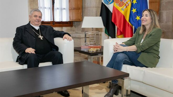 María Guardiola, con Rodríguez Carballo mérida-badajoz