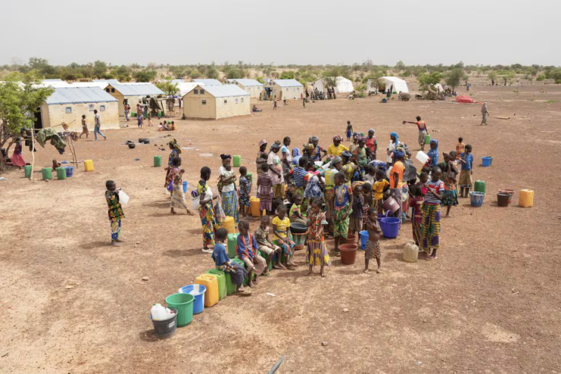 Campo de desplazados internos de Barsalogho, la región Centro-Norte de Burkina Faso donde se ha perpetrado la matanza por parte de los islamistas, en una imagen de 2020.Juan Luis Rod