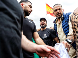 Alvise en un mitin electoral en Madrid ante las elecciones europeas del pasado mes de junio.Claudio Álvarez