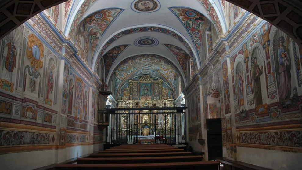 La ermita de la Virgen de Casbas, en Ayerbe, es conocida como la Capilla Sixtina del Alto Aragón. S. E.