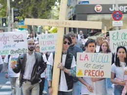 Manifestación en contra del aborto, celebrada el pasado mes de mayo en Madrid. / Xavier Amado