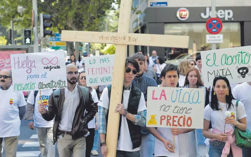 Manifestación en contra del aborto, celebrada el pasado mes de mayo en Madrid. / Xavier Amado