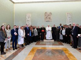 El Papa, con la Pontificia Comisión para la Tutela del Menor. Vatican Media