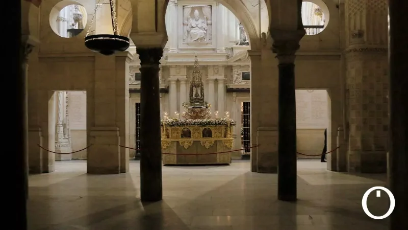 Procesión del Corpus en el interior de la Mezquita-Catedral