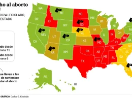 Legislación estatal del aborto, después de que el Supremo en 2022 revocara este derecho constitucional.Carlos Gámez