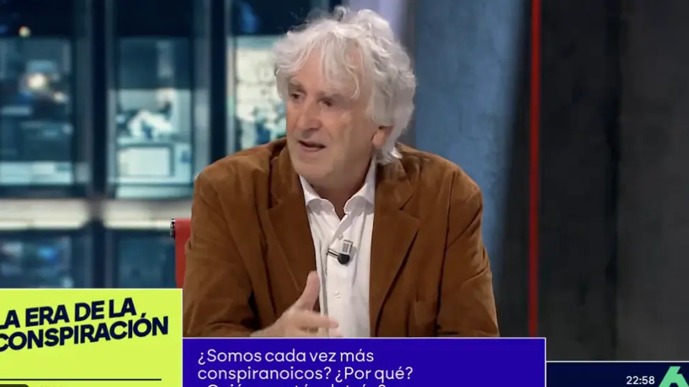 Juan Luis Arsuaga en Conspiranoicos de La Sexta.Atresmedia