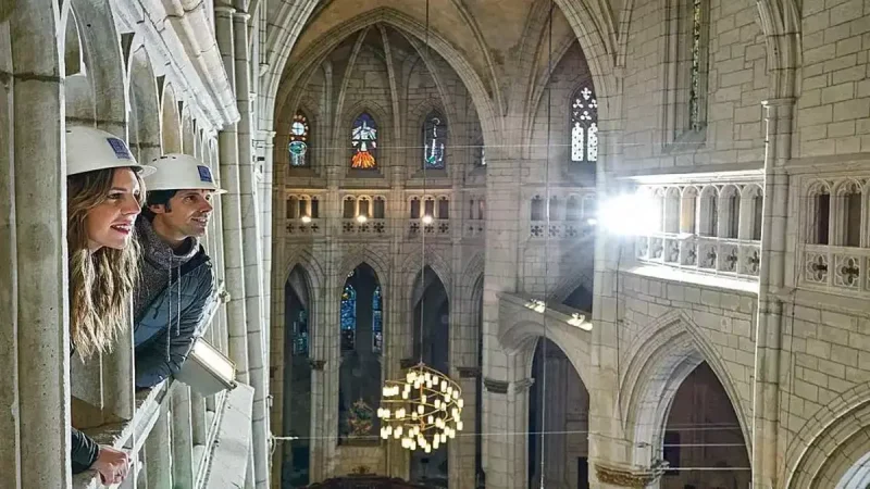 El interior de la catedral de Santa María de Vitoria, durante una visita AYUNTAMIENTO DE VITORIA