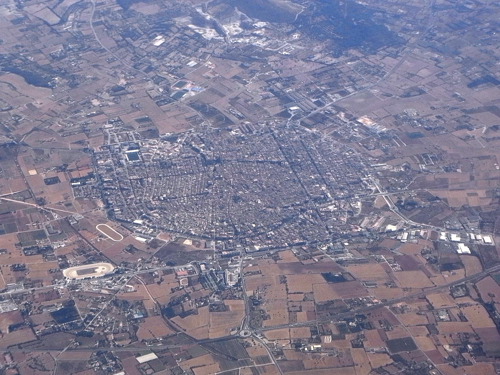 Vista aérea de Manacor (Mallorca)