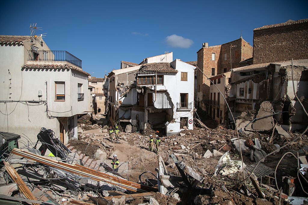 Vista de una zona afectada por la DANA en Letur (Albacete).