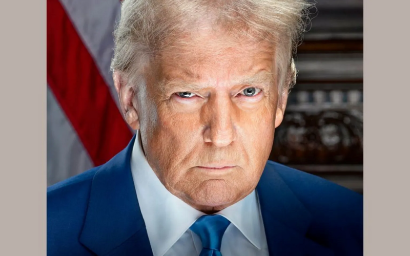 Retrato oficial de Donald Trump