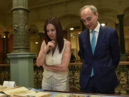 Sandra Pettovello, ministra de Capital Humano, junto al secretario de Educación, Carlos Torrendell. (Foto: Presidencia)