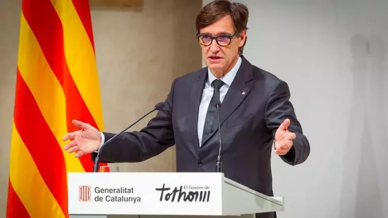 El president de la Generalitat, Salvador Illa, este miércoles. / Jordi Bedmar / Generalitat