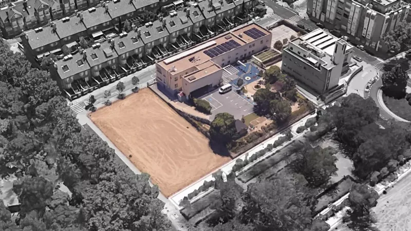 Colegio concertado y Fundación Numen, junto a la parcela que le entregará el Ayuntamiento de Madrid. Somos Madrid