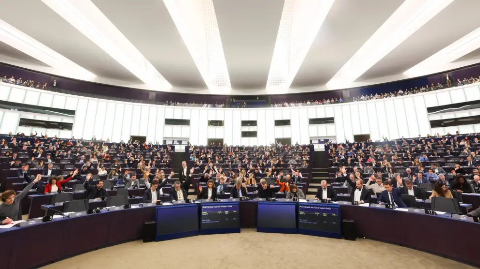 El pleno del Parlamento Europeo en Estrasburgo.Parlamento Europeo