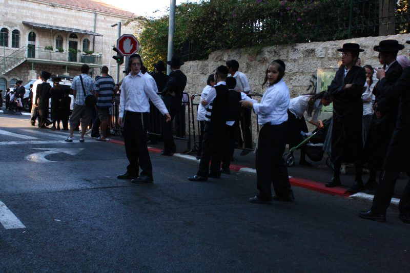 Manifestación de ultraortodoxos