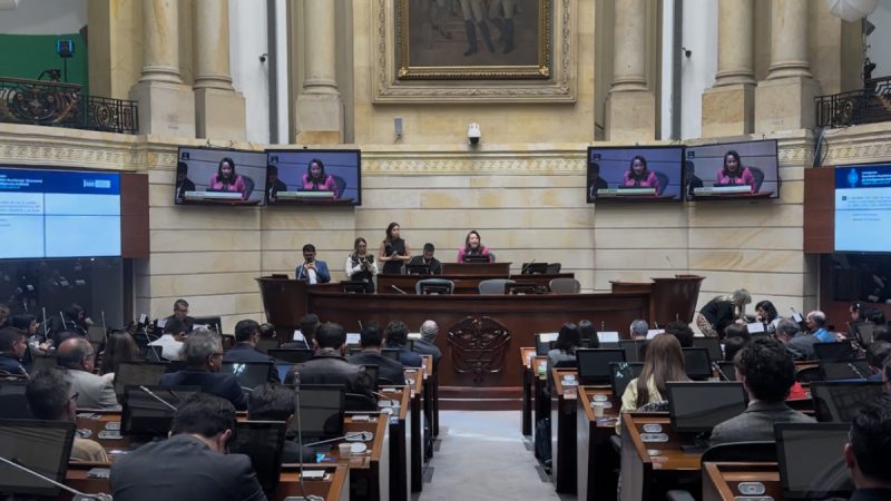 sesión del Senado de la República de Colombia